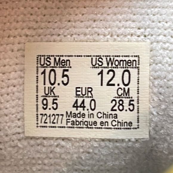 Vans Sk8-Hi Black/White Suede Canvas Athletic Skates Shoes Men’s Size 10.5 - Picture 11 of 12